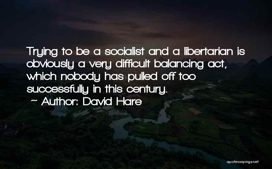 Balancing Act Quotes By David Hare