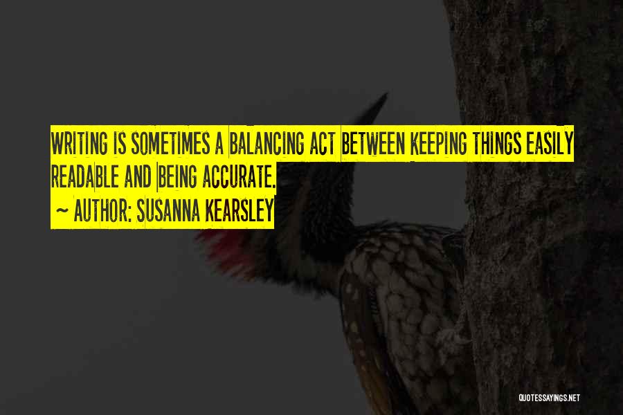 Balancing Act Quotes By Susanna Kearsley