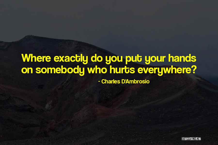 Balcerzak Group Quotes By Charles D'Ambrosio Balcerzak Group Quotes By Charles D'Ambrosio