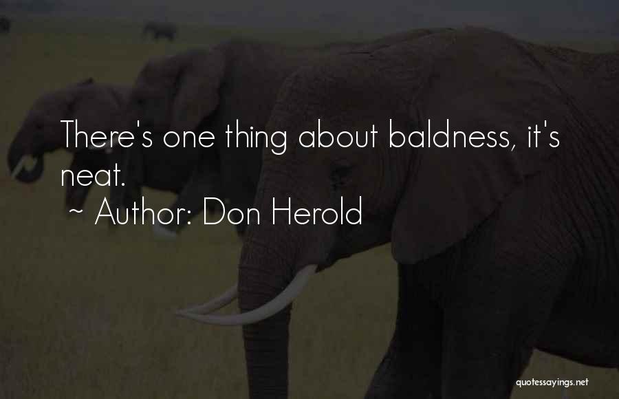 Baldness Quotes By Don Herold