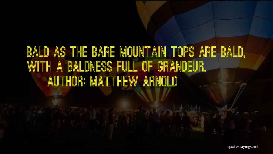 Baldness Quotes By Matthew Arnold