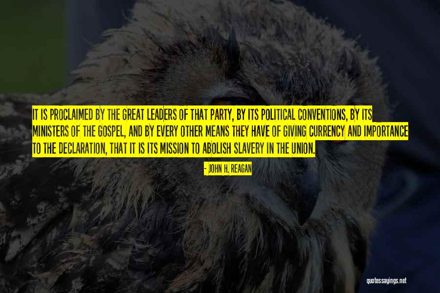 Baletka Panenka Quotes By John H. Reagan