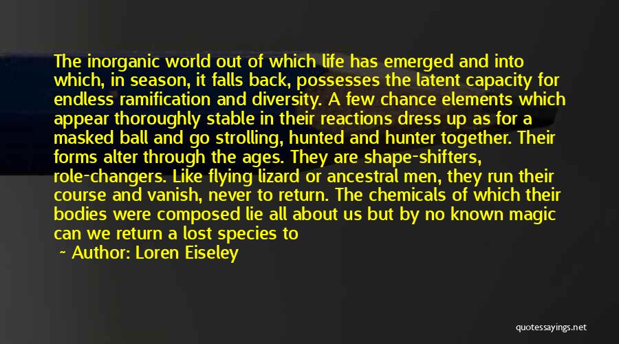 Ball Dress Quotes By Loren Eiseley