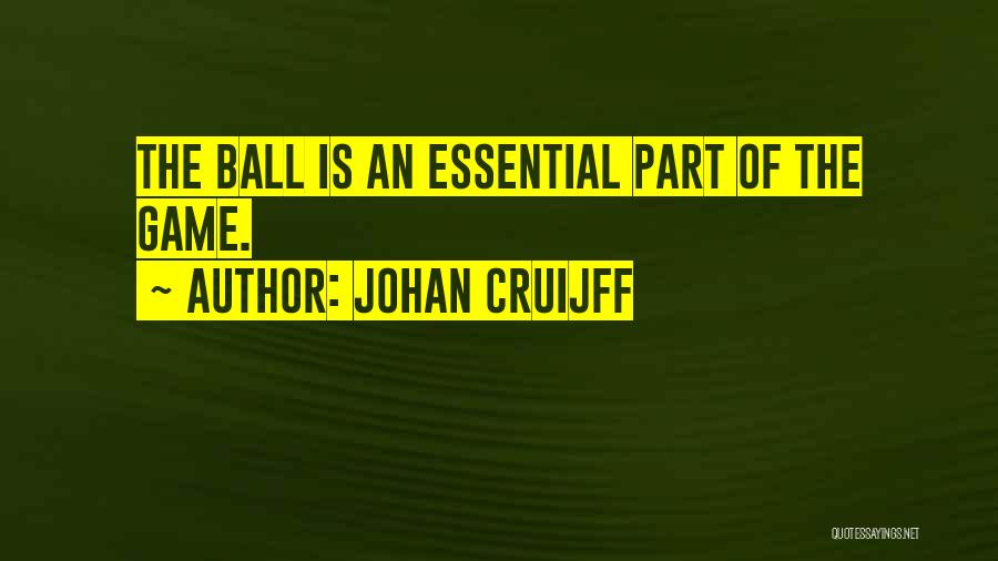 Ball Games Quotes By Johan Cruijff