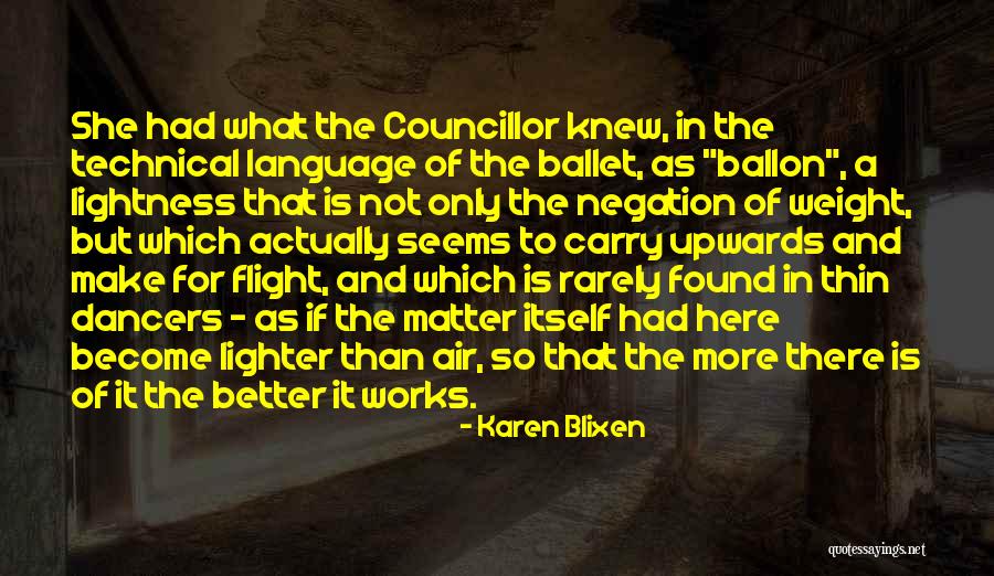 Ballet Dancers Quotes By Karen Blixen Ballet Dancers Quotes By Karen Blixen