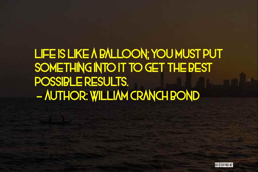Balloon Life Quotes By William Cranch Bond