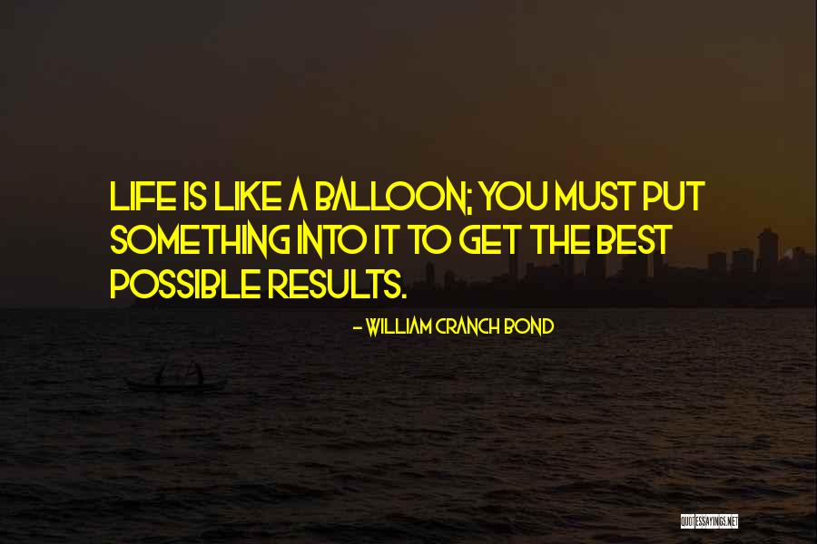 Balloon Life Quotes By William Cranch Bond