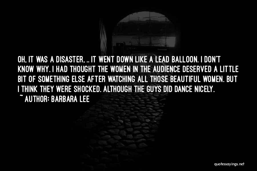Balloon Quotes By Barbara Lee