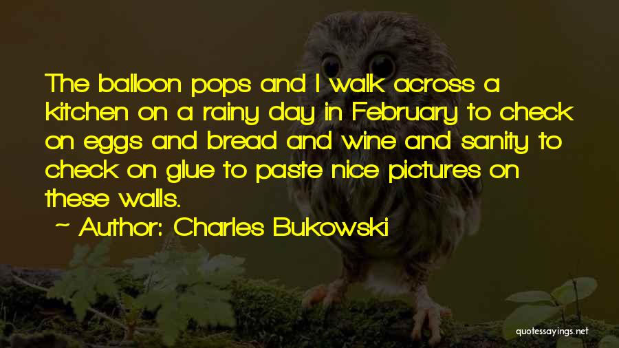 Balloon Quotes By Charles Bukowski