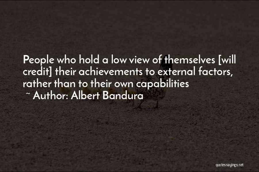 Bandura Quotes By Albert Bandura