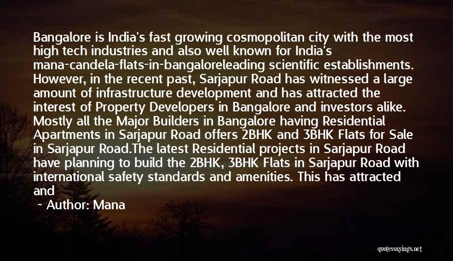 Bangalore City Quotes By Mana