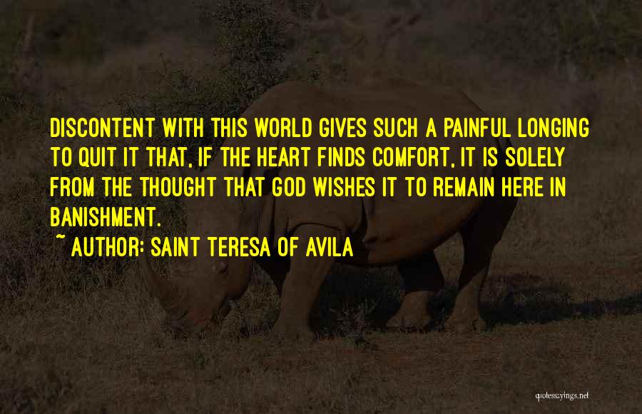 Banishment Quotes By Saint Teresa Of Avila