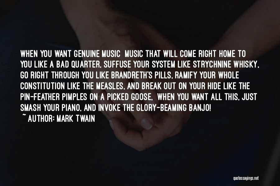 Banjo Music Quotes By Mark Twain