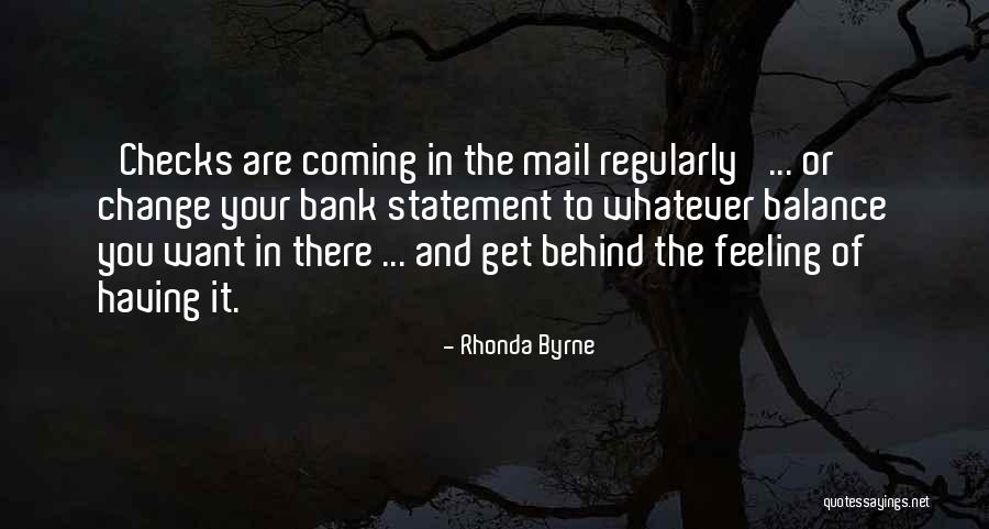 Bank Balance Quotes By Rhonda Byrne Bank Balance Quotes By Rhonda Byrne