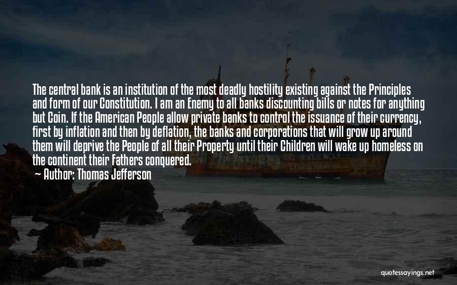 Bank Quotes By Thomas Jefferson