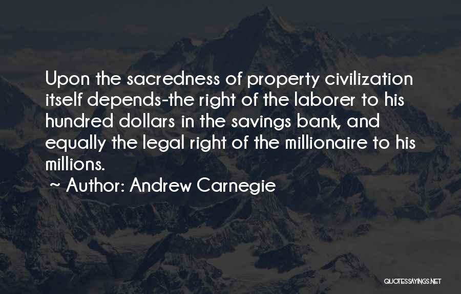 Bank Savings Quotes By Andrew Carnegie