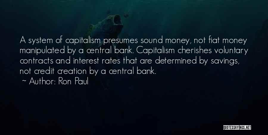 Bank Savings Quotes By Ron Paul