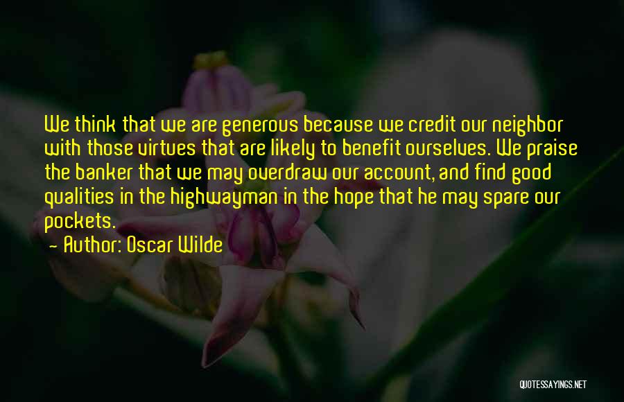 Banker Quotes By Oscar Wilde