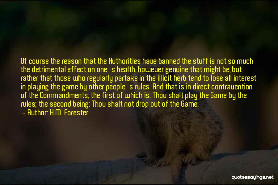 Banned Quotes By H.M. Forester