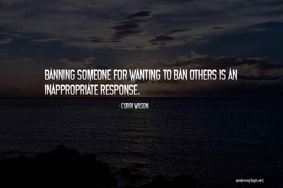 Banning Quotes By Corri Wilson