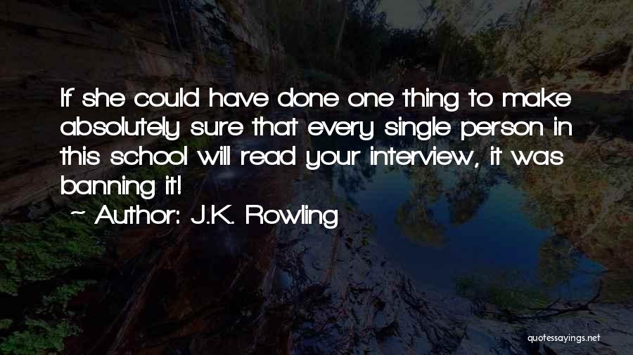 Banning Quotes By J.K. Rowling