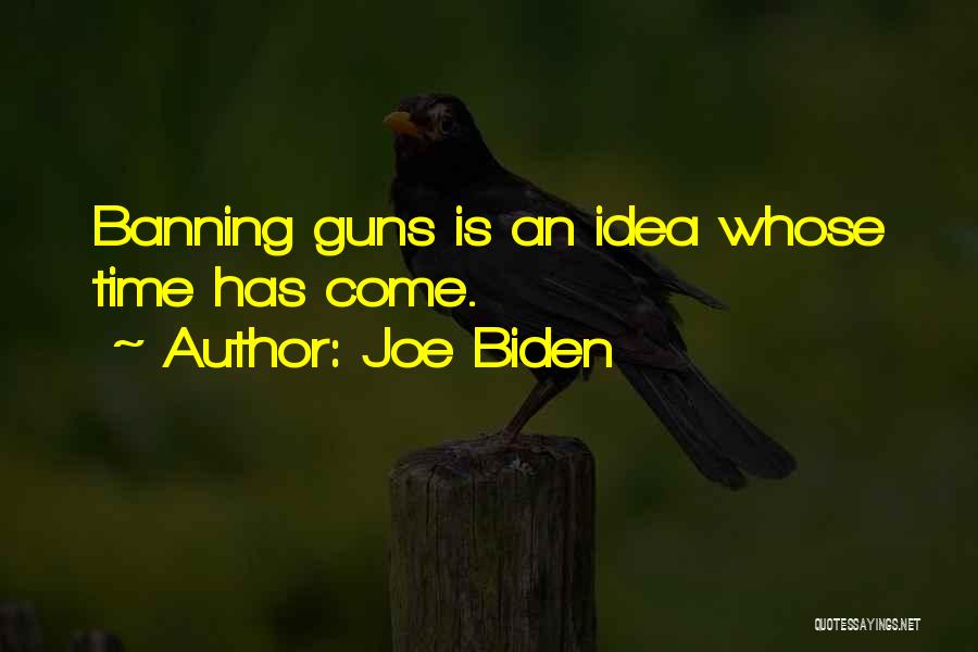 Banning Things Quotes By Joe Biden