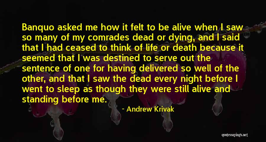 Banquo's Death Quotes By Andrew Krivak