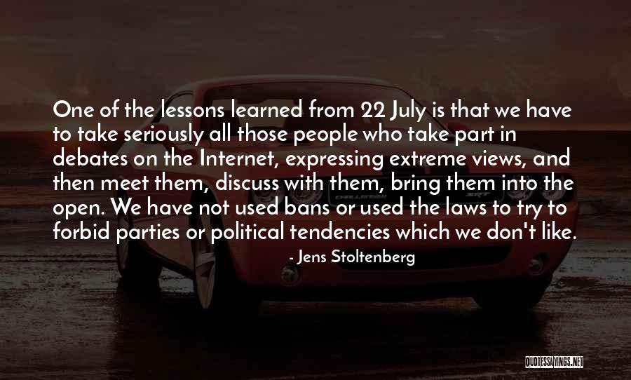 Bans Quotes By Jens Stoltenberg Bans Quotes By Jens Stoltenberg