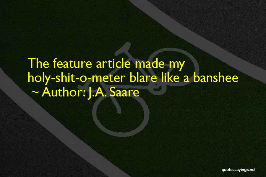 Banshee Quotes By J.A. Saare