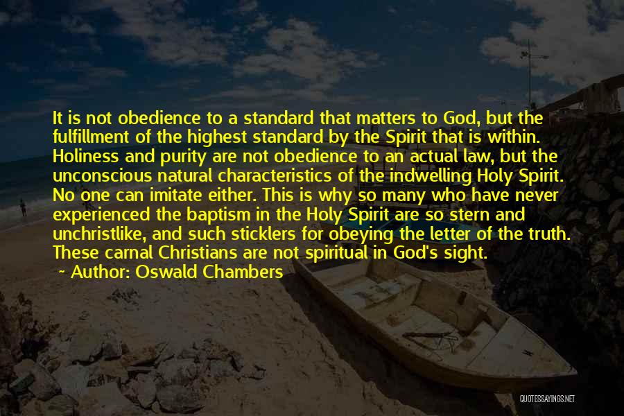 Baptism In The Holy Spirit Quotes By Oswald Chambers