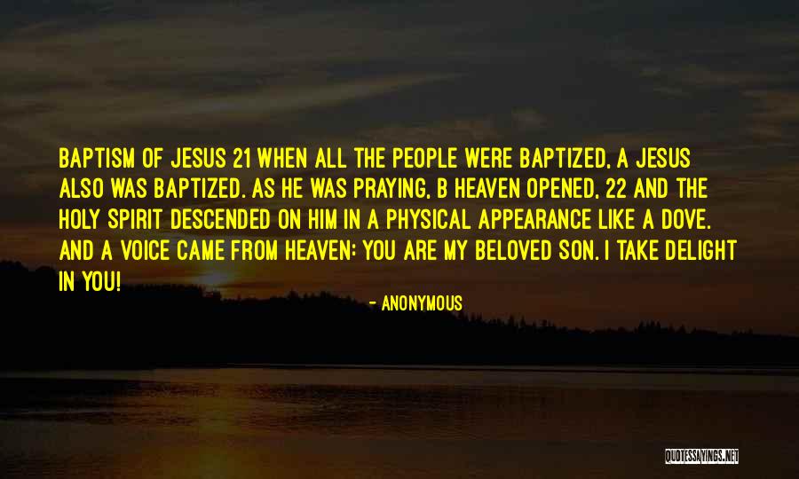 Baptism Of The Holy Spirit Quotes By Anonymous Baptism Of The Holy Spirit Quotes By Anonymous