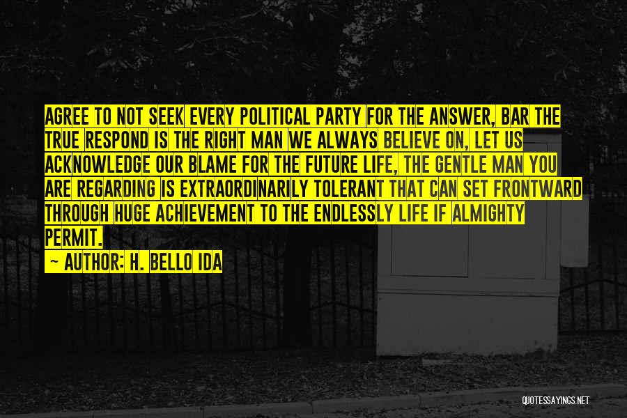 Bar B Q Party Quotes By H. Bello Ida