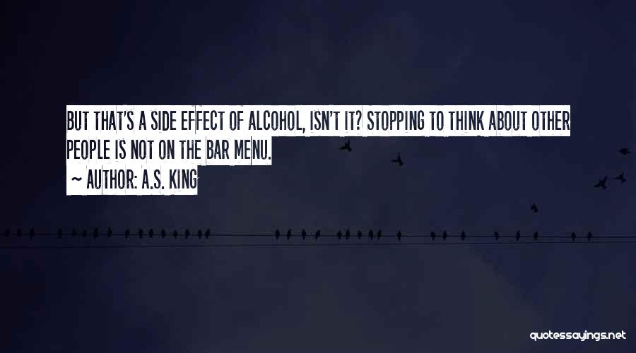 Bar Menu Quotes By A.S. King