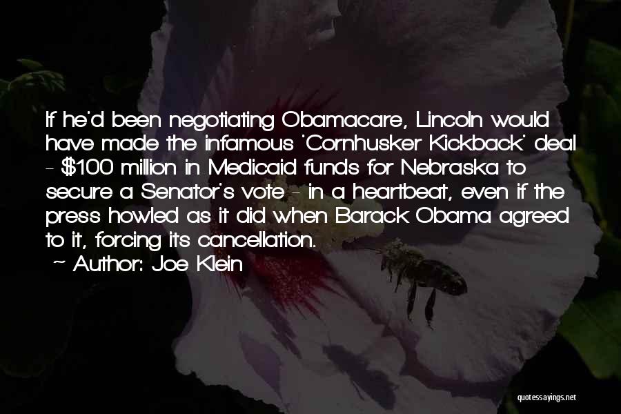 Barack Obama Obamacare Quotes By Joe Klein