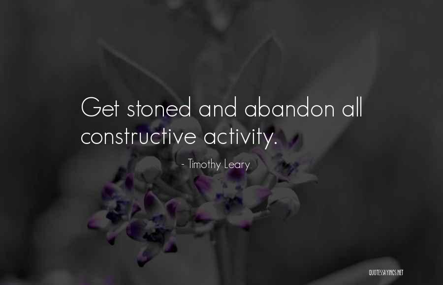 Baranski Rentals Quotes By Timothy Leary