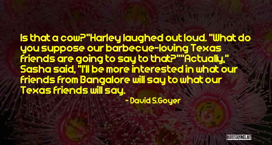 Barbecue With Friends Quotes By David S.Goyer