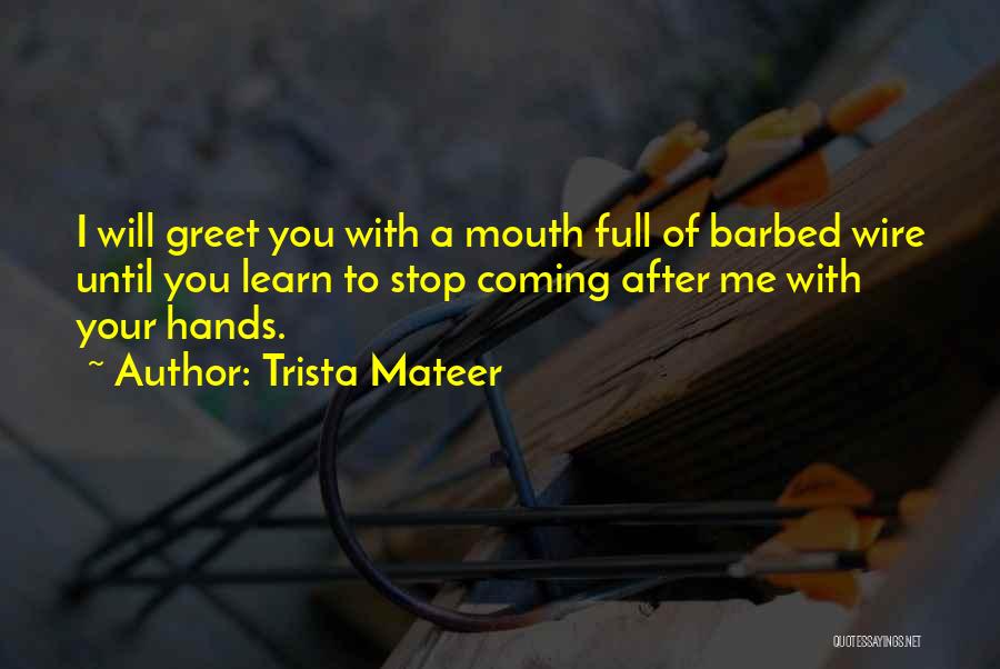 Barbed Wire Quotes By Trista Mateer