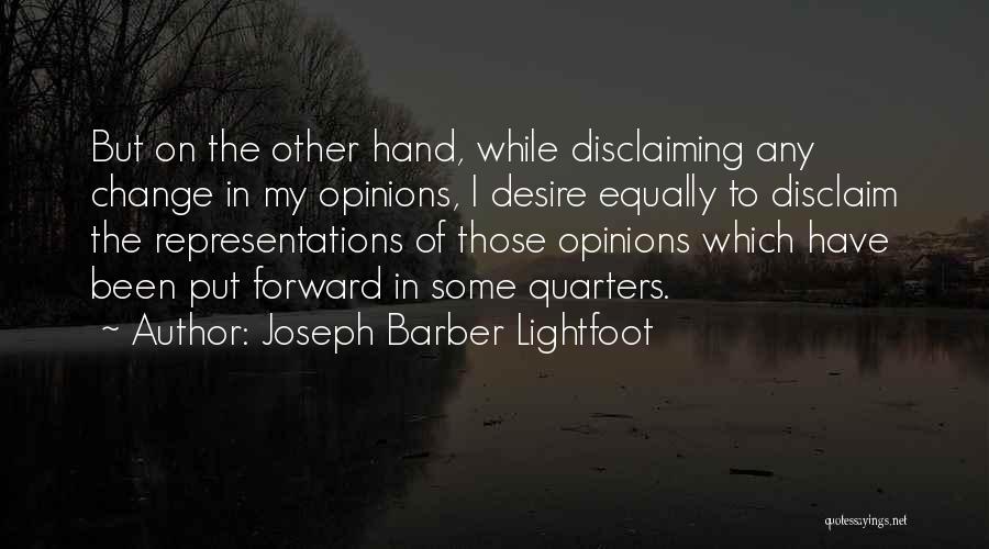Barber Quotes By Joseph Barber Lightfoot