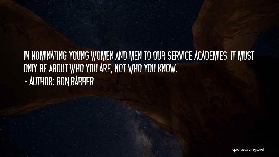 Barber Quotes By Ron Barber