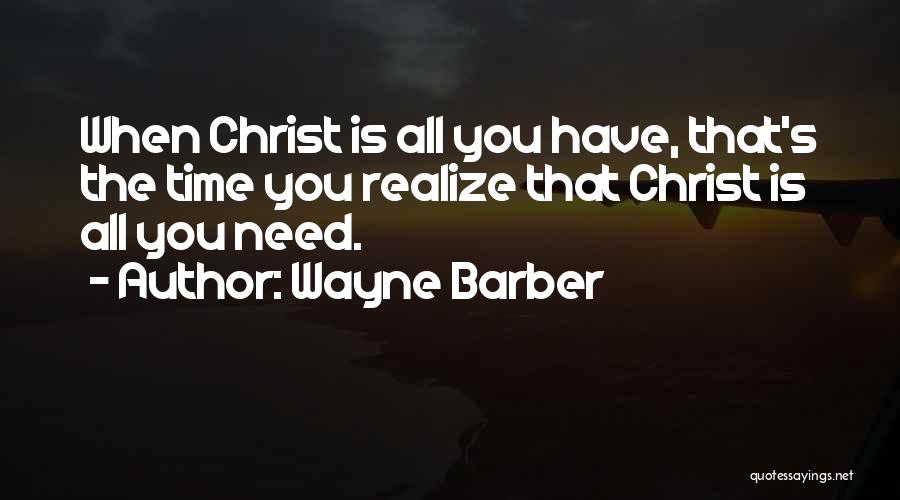 Barber Quotes By Wayne Barber