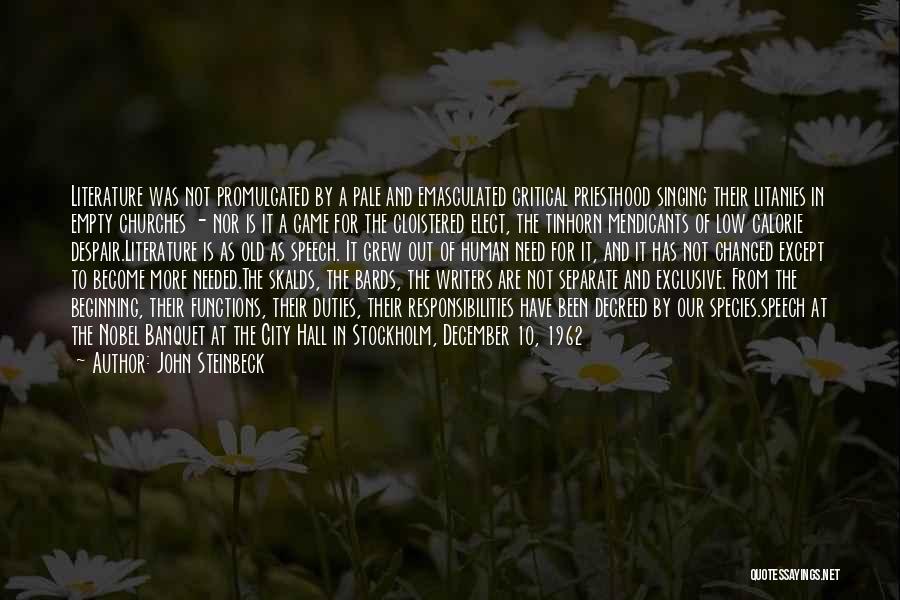Bards Quotes By John Steinbeck