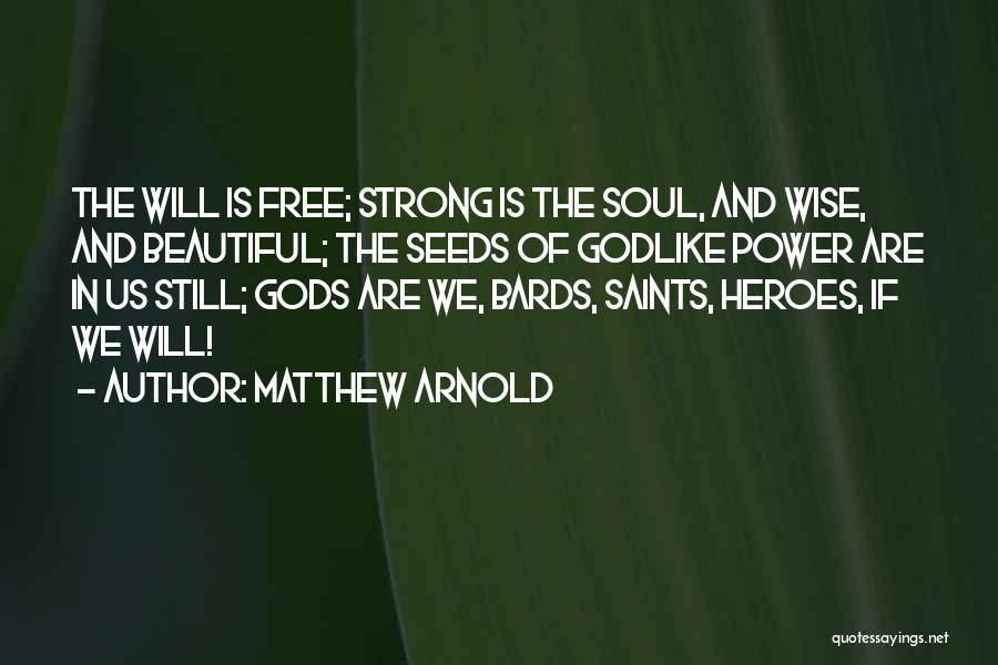 Bards Quotes By Matthew Arnold
