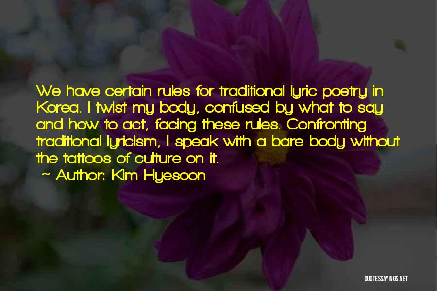 Bare Body Quotes By Kim Hyesoon