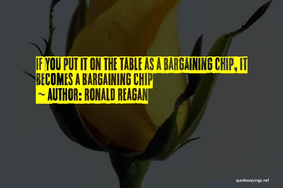 Bargaining Quotes By Ronald Reagan