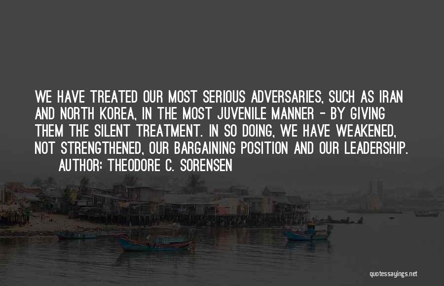 Bargaining Quotes By Theodore C. Sorensen