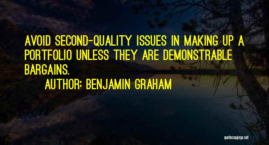 Bargains Quotes By Benjamin Graham