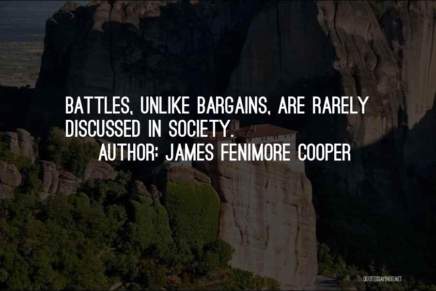 Bargains Quotes By James Fenimore Cooper