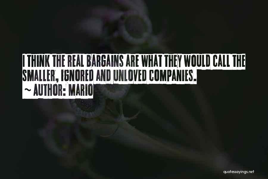 Bargains Quotes By Mario