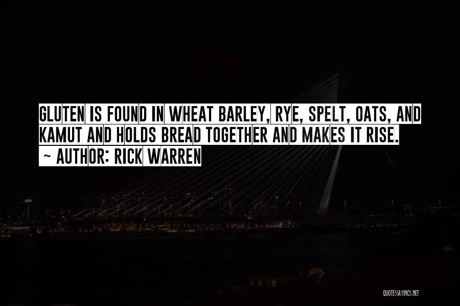 Barley Quotes By Rick Warren