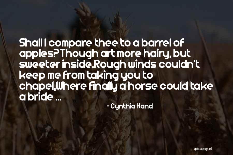 Barrel Horse Quotes By Cynthia Hand Barrel Horse Quotes By Cynthia Hand